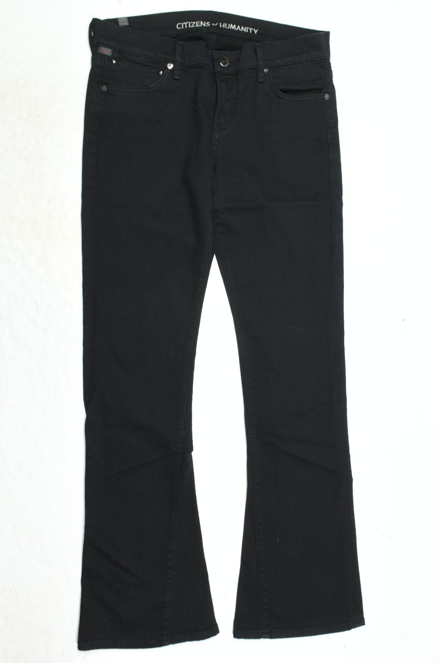 Citizens of Humanity Emmanuelle Bootcut Jeans Womens 28 Black Low-Rise Slim Fit